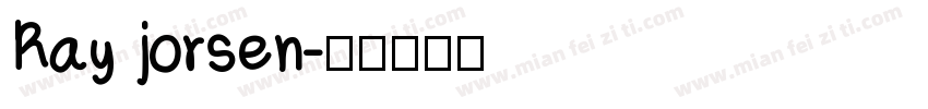 Ray jorsen字体转换